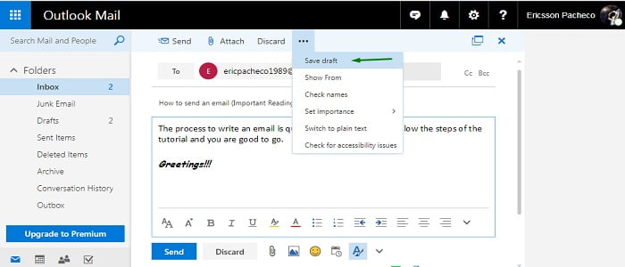 outlook email account